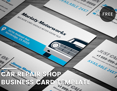 Free Automotive Business Card Template