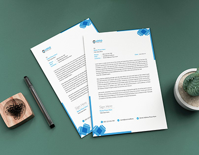 Business Letterhead Design Template - Cover Letter