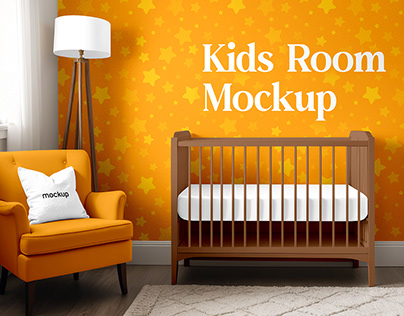 Free Kids Room Interior With Wall Mockup. AI Generated
