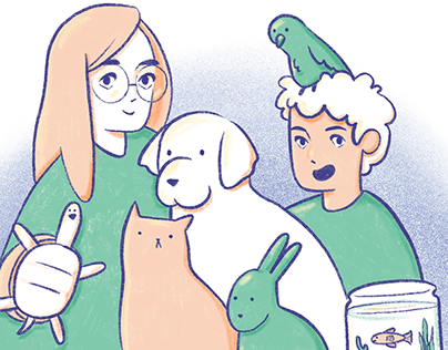 Pets & Their People Illustrations