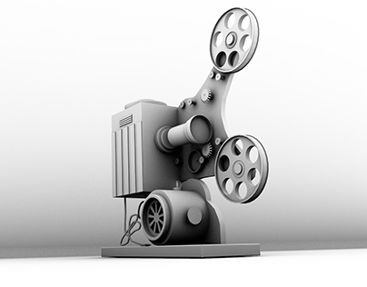 End modelling projector, ambient occlusion C4D
