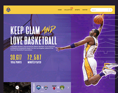 Kobe Bryant Landing Page