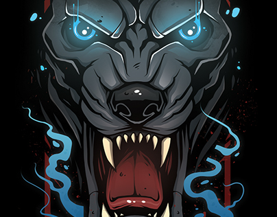 Illustration: Wolf (Revol Skateboards)