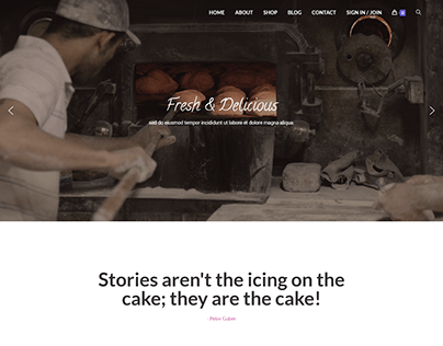 Bakery owp Landing Page