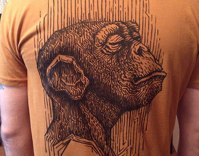 Drawing on a T-shirt
