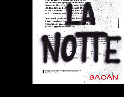BACÀN / social project for Venice / visual identity