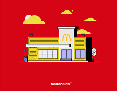 McDonald's Building Illustration