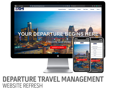 Departure Travel Management Website Refresh