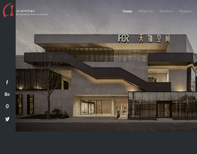 Website design for an Architecture Firm