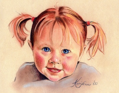 Child Portraits - Pastel & Pencil