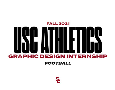 USC Athletics Design Internship: Football Fall 2021