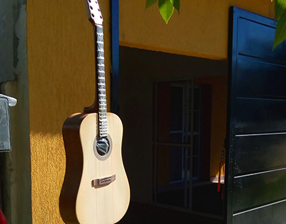 Guitarra Acústica fabricada en casa