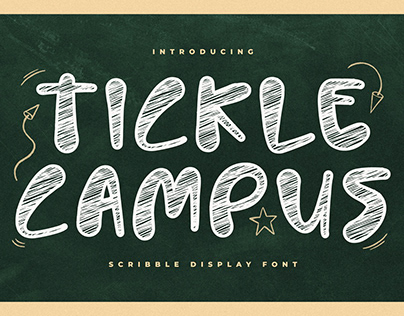 Tickle Campus - Scribble Display Font