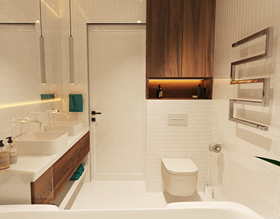 New French Distric Master Bathroom Interior Design