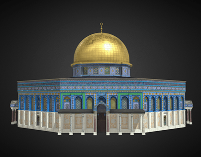 Dome of the Rock Realistic 3d Model