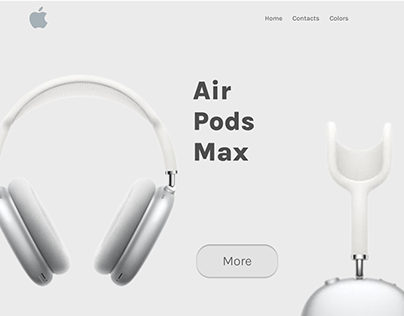 Web-design Air Pods Max