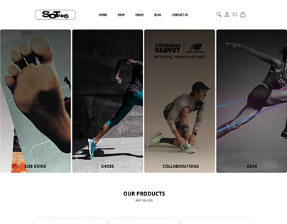 E-commerce Landing Page for Shoes.