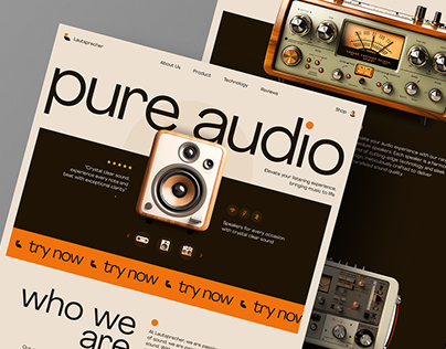 Audio Equipment Online Store Landing Page Website