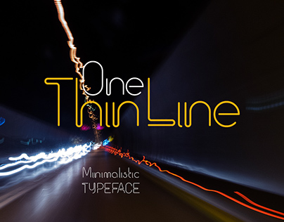 One Thin Line font