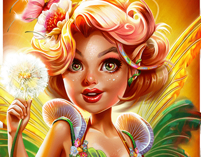 Tinkerbell Slot Game Character Design