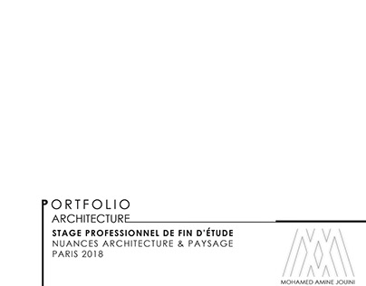 Portfolio Architecture | Stage Professionnel Paris 2018