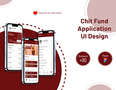 chit fund application UI design