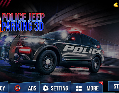 Police Jeep Parking 3D