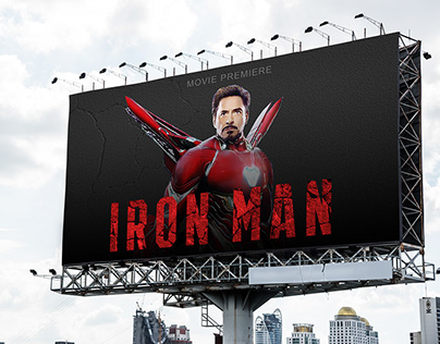 Iron Man Movie Poster Design.