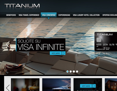 Sitio web VISA - TITANIUM