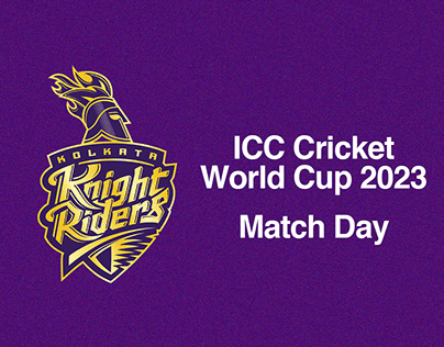 Kolkata Knight Riders Match Day Creatives ICC CWC 2023