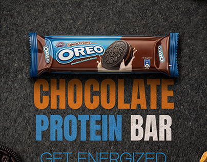 Oreo Protein Biscuit Poster Design