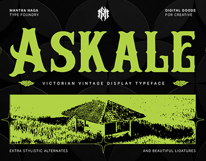 Askale - Victorian Vintage Display Font