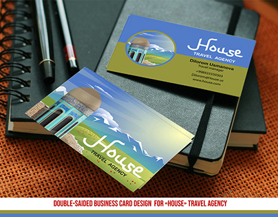Business card for travel agency