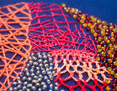 Abstract embroidery