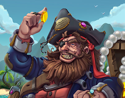Pirate! Cardgame Illustration