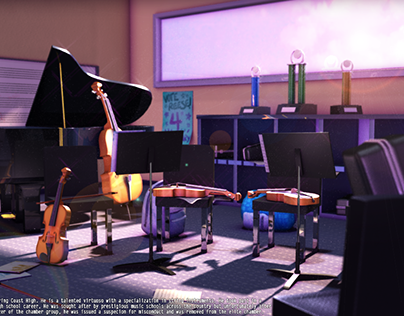 Orchestra Room - 3D Environment Final Composite