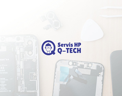 Service HP Q-Tech Logo Design
