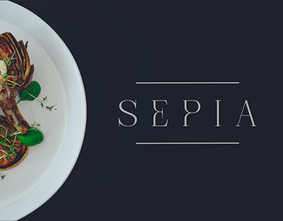 Sepia Restaurant Brand Identity
