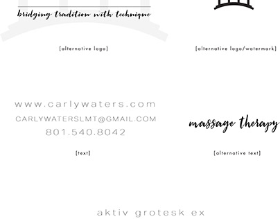 Carly Waters LMT Branding Package