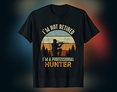 Hunting Vintage Retro t-shirt Design