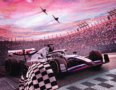 Crossing The Line | Formula 1 Poster design
