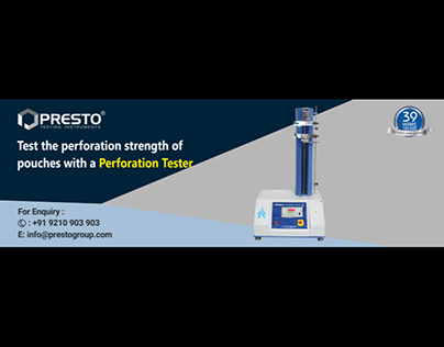 Test the perforation of pouches with perforation tester