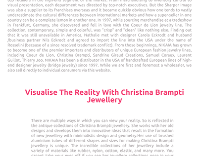 Wear the strand necklaces of Christina Brampti