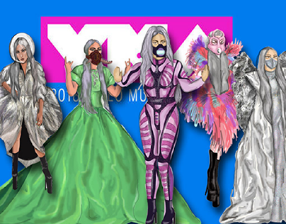 LADY GAGA VMA2020 Costumes || Illustration
