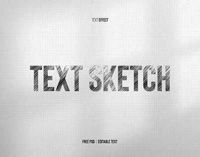 Pencil Sketch Text Effect | Free Template