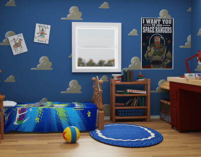 Toy Story room 3d model