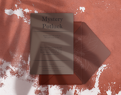 Event Invitation: Mystery Potluck