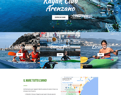 Kayak Club Arenzano - Progetto e Realizzazione Sito Web