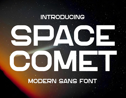 Space Comet - Modern Sans Font