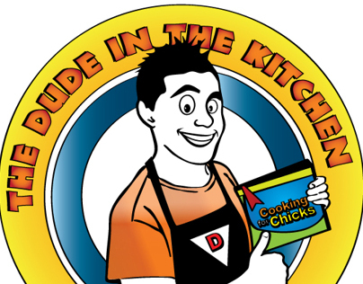 Logo for "The Dude in the Kitchen"